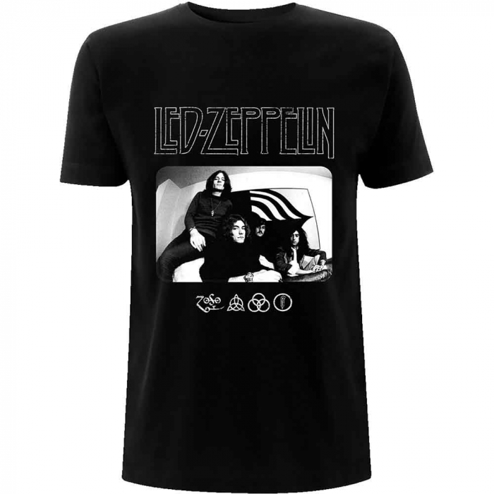 Led Zeppelin Unisex T-Shirt: Icon Logo Photo [1]