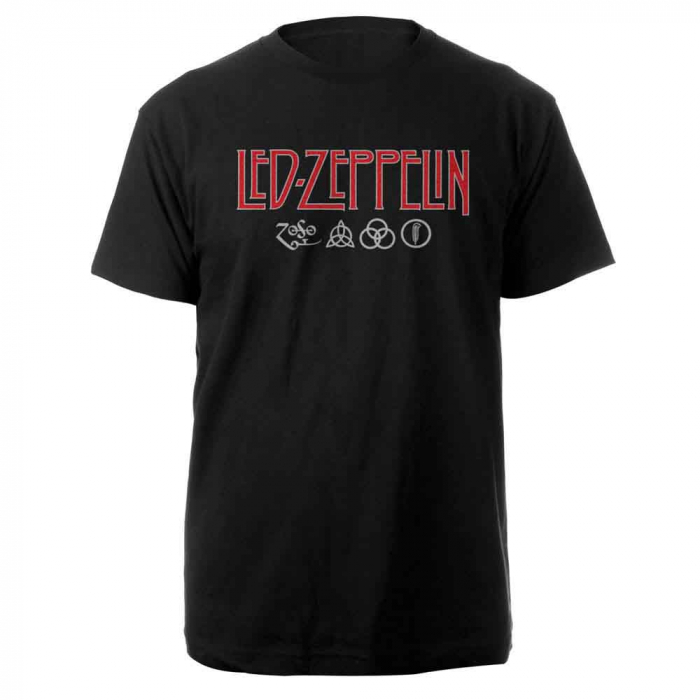 Led Zeppelin Unisex T-Shirt: Logo & Symbols [1]