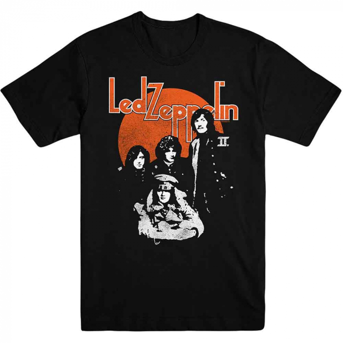 Led Zeppelin Unisex T-Shirt: Orange Circle [1]