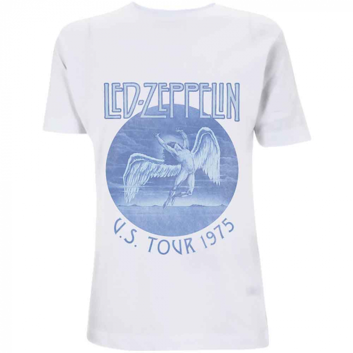 Led Zeppelin Unisex T-Shirt: Tour '75 Blue Wash [1]