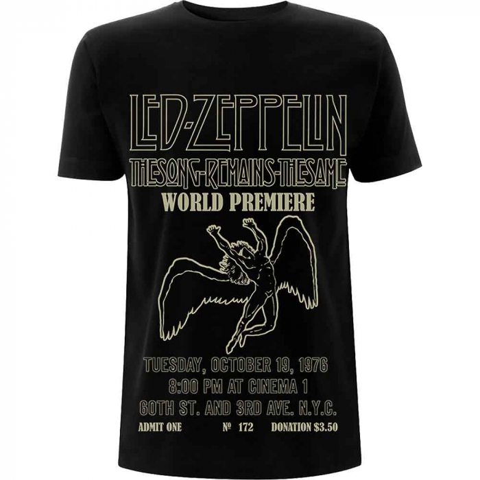 Led Zeppelin Unisex T-Shirt: TSRTS World Premier [1]