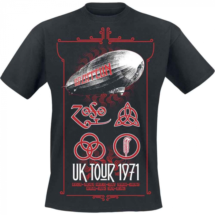 Led Zeppelin Unisex T-Shirt: UK Tour '71. [1]