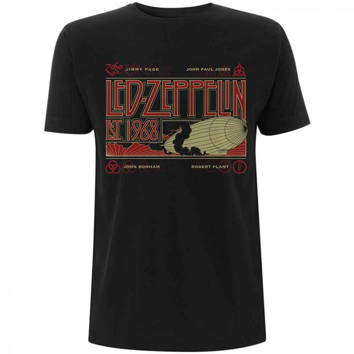 Led Zeppelin Unisex T-Shirt: Zeppelin & Smoke [1]