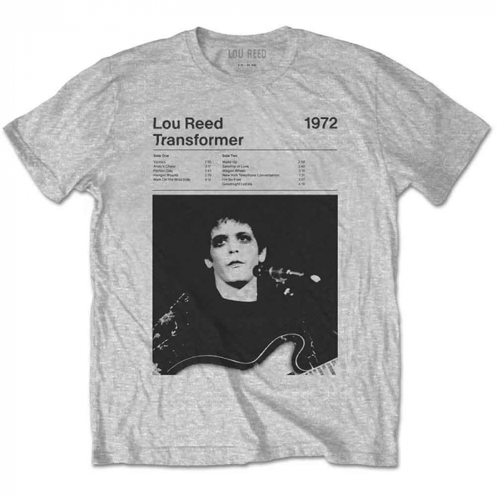 Lou Reed Unisex T-Shirt: Transformer Track List [1]