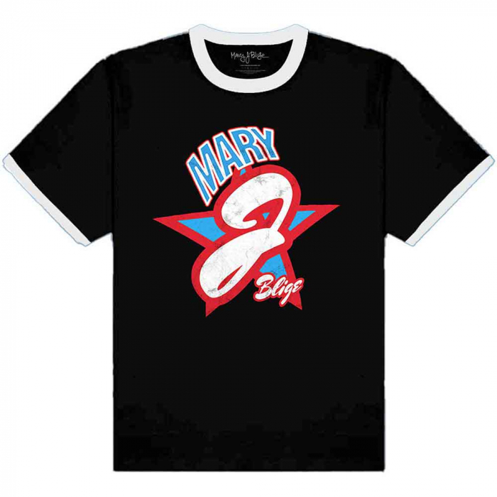 Mary J Blige Unisex Ringer T-Shirt: Americana  [1]
