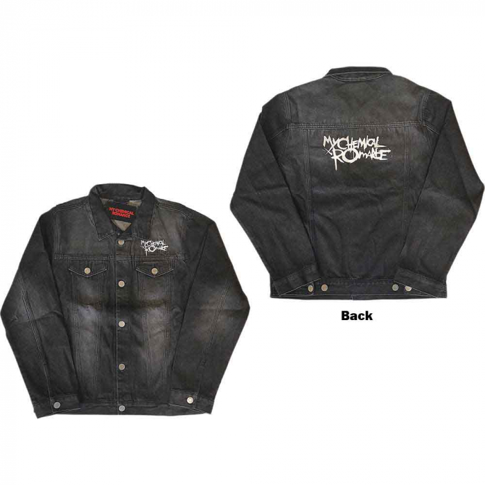My Chemical Romance Unisex Denim Jacket: Logo (Back Print) [1]