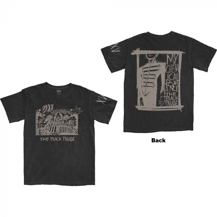My Chemical Romance Unisex T-Shirt: XV Marching Frame (Back Print) [1]