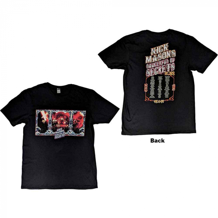 Nick Mason's Saucerful of Secrets Unisex T-Shirt: Hokusai Wave European Tour 2022 (Ex-Tour & Back Print) [1]