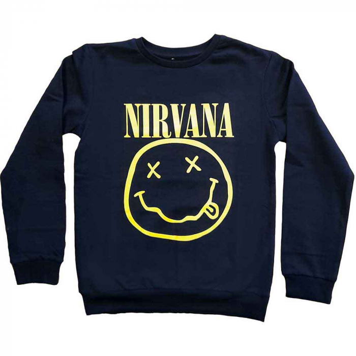 Nirvana Kids Sweatshirt: Yellow Happy Face (7-8 Years) [1]