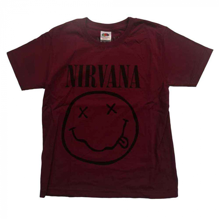 Nirvana Kids T-Shirt: Grey Happy Face (3-4 Years) [1]