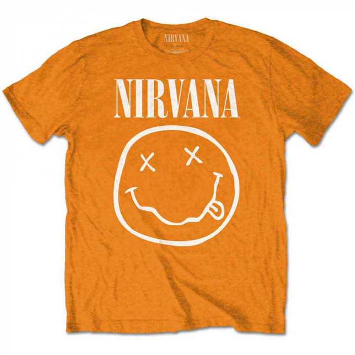 Nirvana Kids T-Shirt: White Happy Face (11-12 Years) [1]