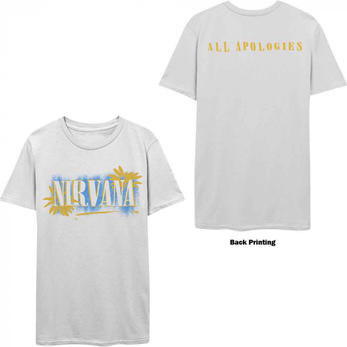 Nirvana Unisex T-Shirt: All Apologies (Back Print) [1]