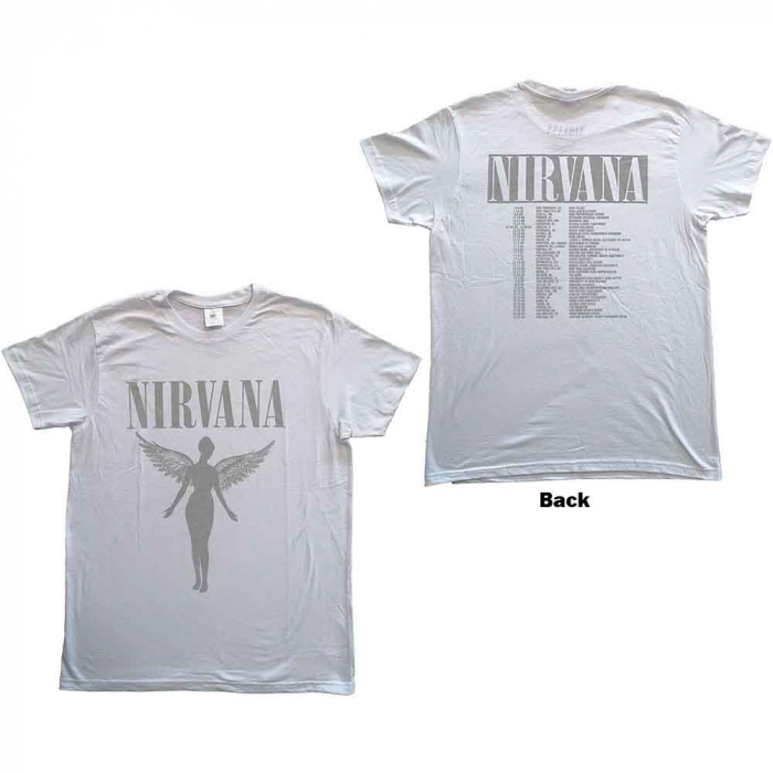 Nirvana Unisex T-Shirt: In Utero Tour (Back Print) [1]