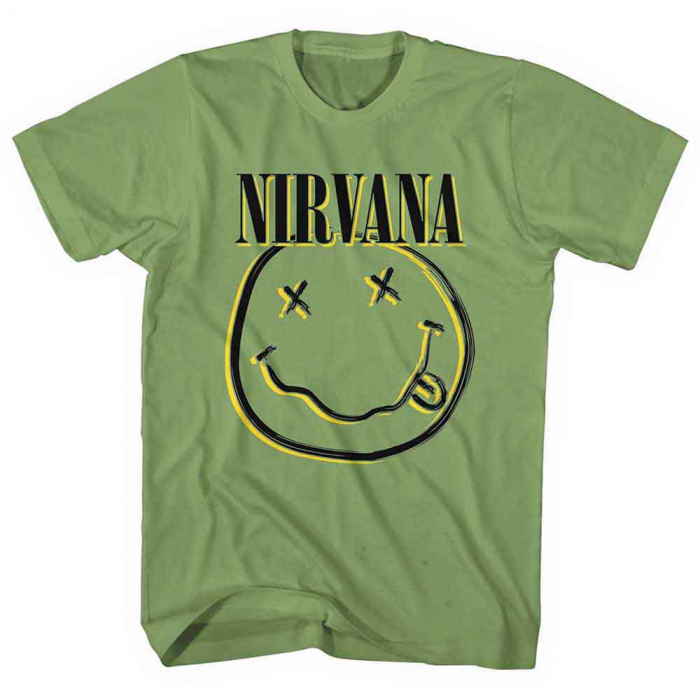 Nirvana Unisex T-Shirt: Inverse Happy Face [1]