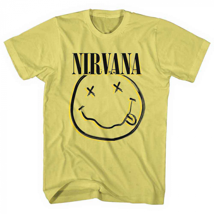 Nirvana Unisex T-Shirt: Inverse Happy Face [1]