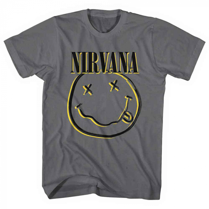 Nirvana Unisex T-Shirt: Inverse Happy Face [1]