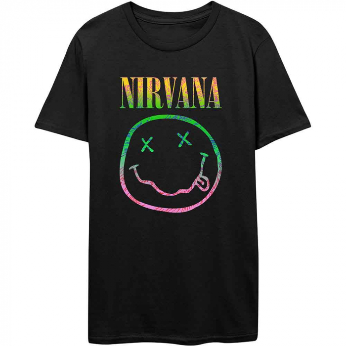 Nirvana Unisex T-Shirt: Sorbet Ray Happy Face [1]