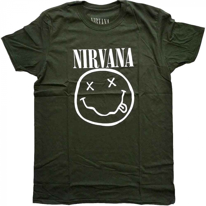 Nirvana Unisex T-Shirt: White Happy Face [1]