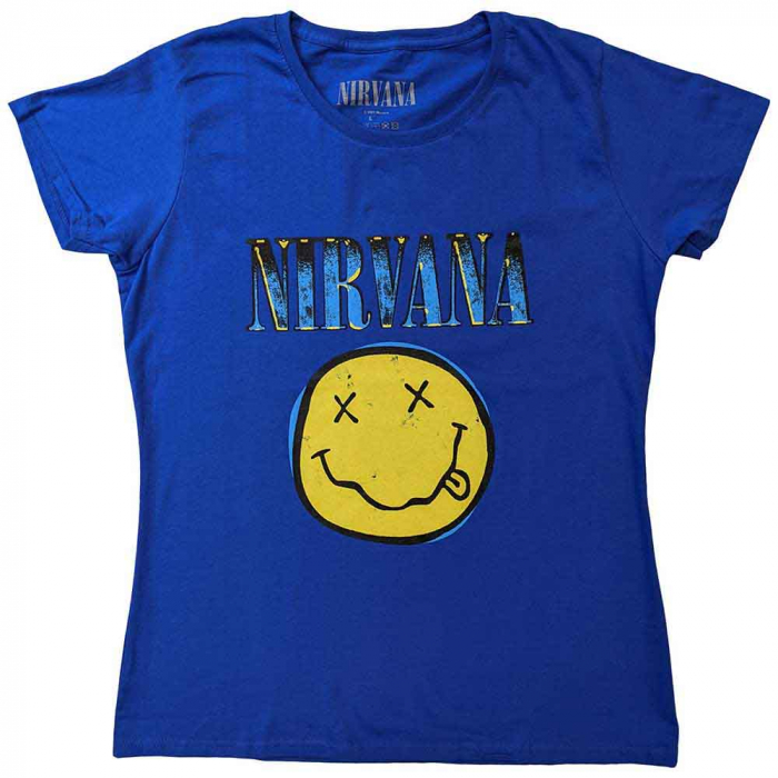 Nirvana Unisex T-Shirt: Xerox Happy Face [1]