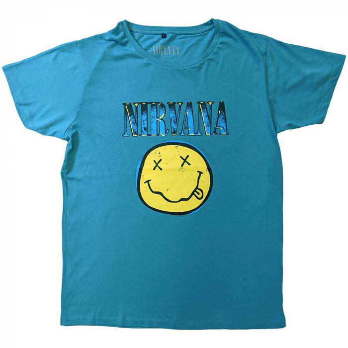 Nirvana Unisex T-Shirt: Xerox Happy Face [1]