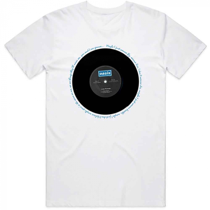 Oasis Unisex T-Shirt: Live Forever Single [1]