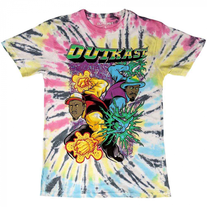Outkast Unisex T-Shirt: Superheroes (Wash Collection) [1]