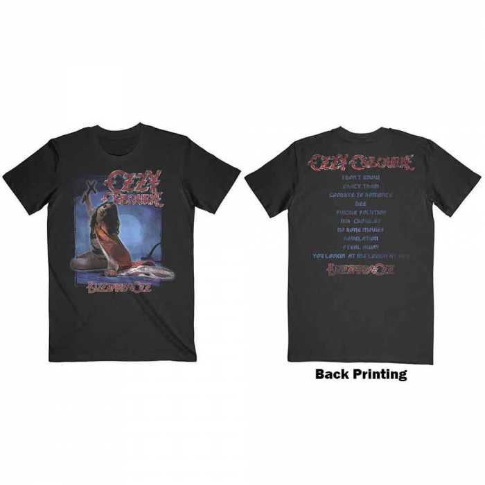 Ozzy Osbourne Unisex T-Shirt: Blizzard of Ozz Track list (Back Print) [1]