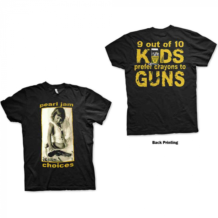 Pearl Jam Unisex T-Shirt: Choices (Back Print) [1]