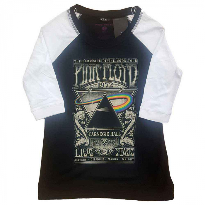 Pink Floyd Ladies Raglan T-Shirt: Carnegie Hall Poster [1]
