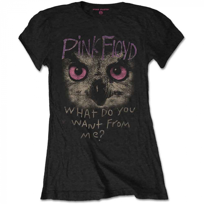 Pink Floyd Ladies T-Shirt: Owl - WDYWFM? [1]