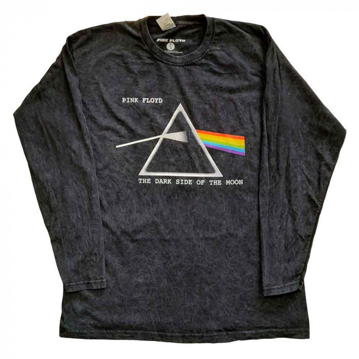 Pink Floyd Unisex Long Sleeve T-Shirt: Dark Side Of The Moon Courier (Wash Collection) [1]