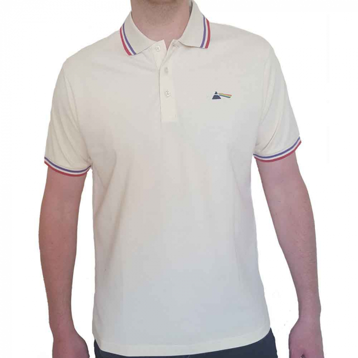 Pink Floyd Unisex Polo Shirt: Dark Side of the Moon Prism [1]