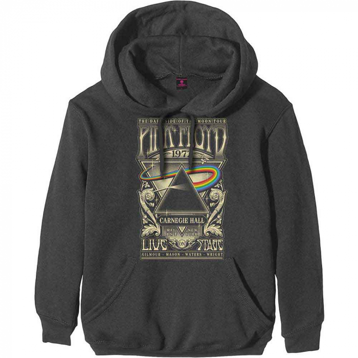 Pink Floyd Unisex Pullover Hoodie: Carnegie Hall Poster [1]