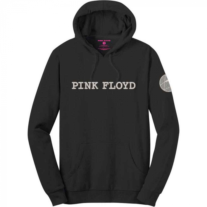 Pink Floyd Unisex Pullover Hoodie: Logo & Prism (Applique) [1]
