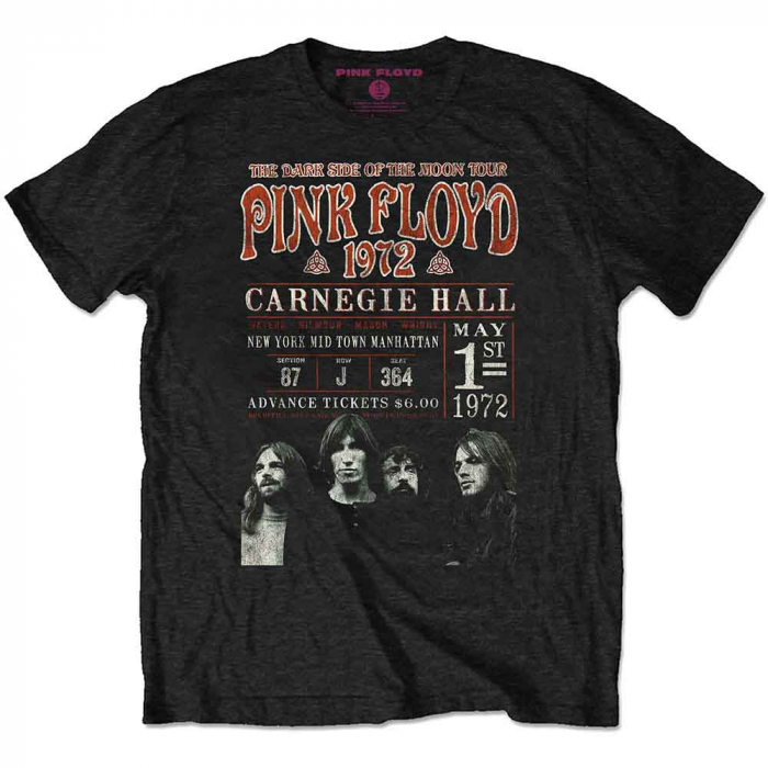 Pink Floyd Unisex T-Shirt: Carnegie '72 (Eco-Friendly) [1]