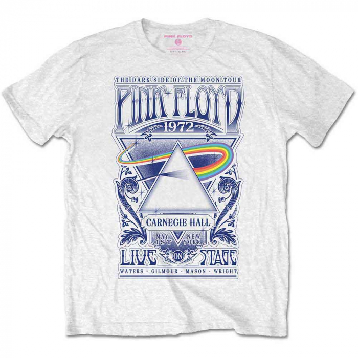 Pink Floyd Unisex T-Shirt: Carnegie Hall Poster [1]