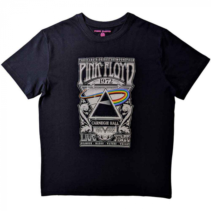 Pink Floyd Unisex T-Shirt: Carnegie Hall Poster [1]