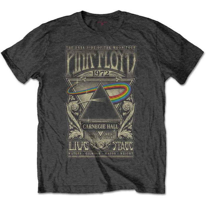 Pink Floyd Unisex T-Shirt: Carnegie Hall Poster [1]