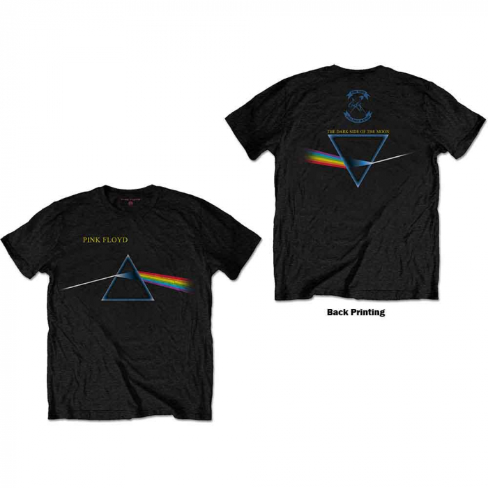Pink Floyd Unisex T-Shirt: Dark Side of the Moon Flipped (Back Print) [1]