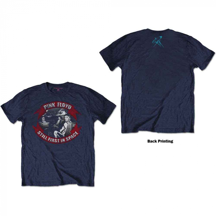 Pink Floyd Unisex T-Shirt: First In Space Vignette (Back Print) [1]