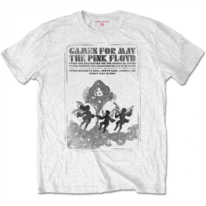 Pink Floyd Unisex T-Shirt: Games For May B&W [1]