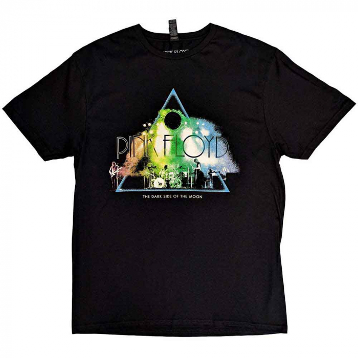 Pink Floyd Unisex T-Shirt: Live Band Rainbow Tone [1]