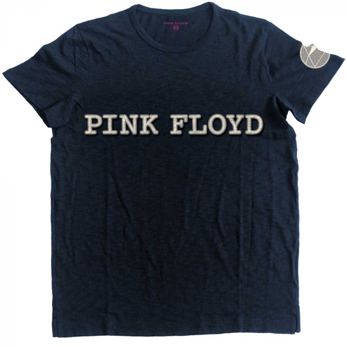 Pink Floyd Unisex T-Shirt: Logo & Prism (Applique) [1]