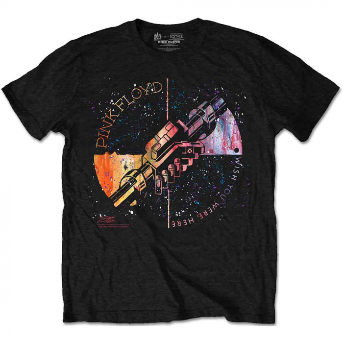 Pink Floyd Unisex T-Shirt: Machine Greeting Orange [1]