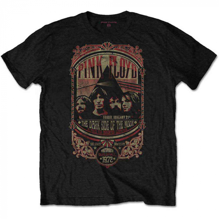Pink Floyd Unisex T-Shirt: Portsmouth 1972 [1]