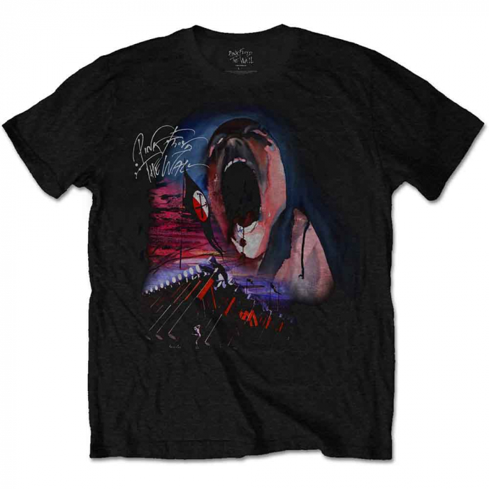 Pink Floyd Unisex T-Shirt: The Wall Scream & Hammers [1]