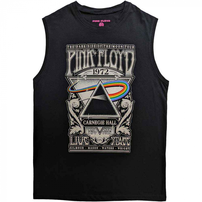 Pink Floyd Unisex Tank T-Shirt: Carnegie Hall Poster [1]