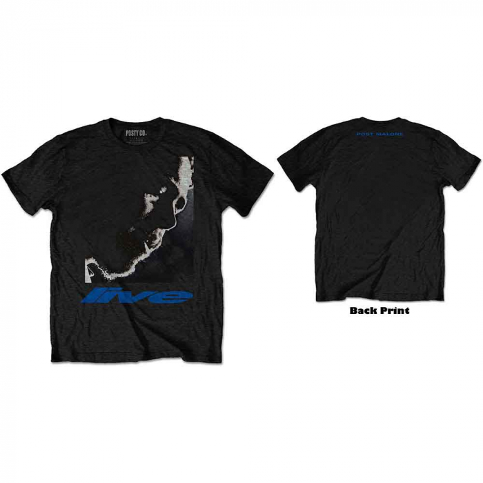 Post Malone Unisex T-Shirt: HT Live Close-Up (Back Print) [1]