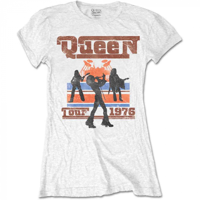 Queen Ladies T-Shirt: 1976 Tour Silhouettes [1]