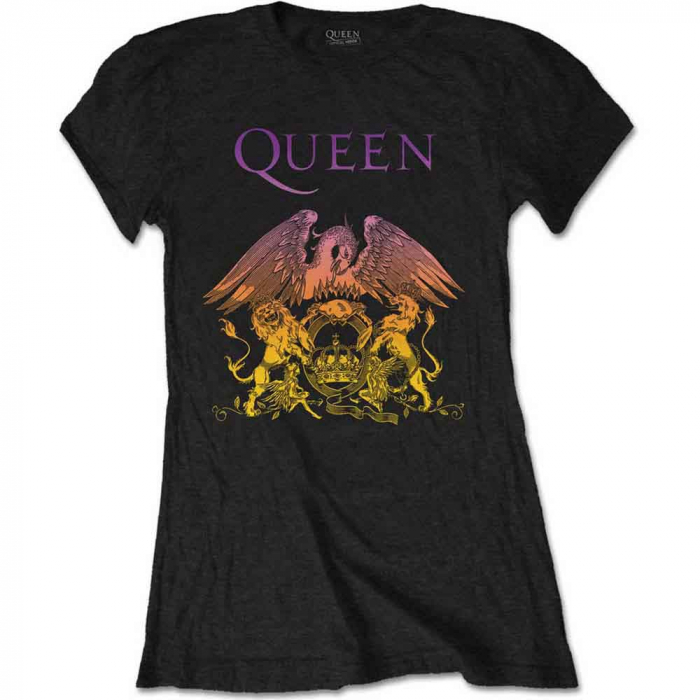 Queen Ladies T-Shirt: Gradient Crest [1]